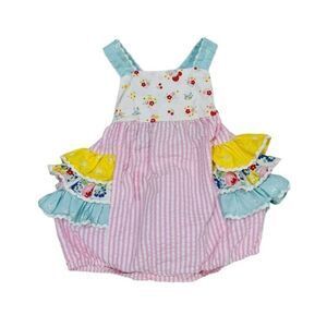 Ricrac & Ruffles Boutique Bluebirds Of Happiness Bubble Size 18 Months 18m